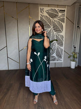 Pearl embellished tissue organza suit